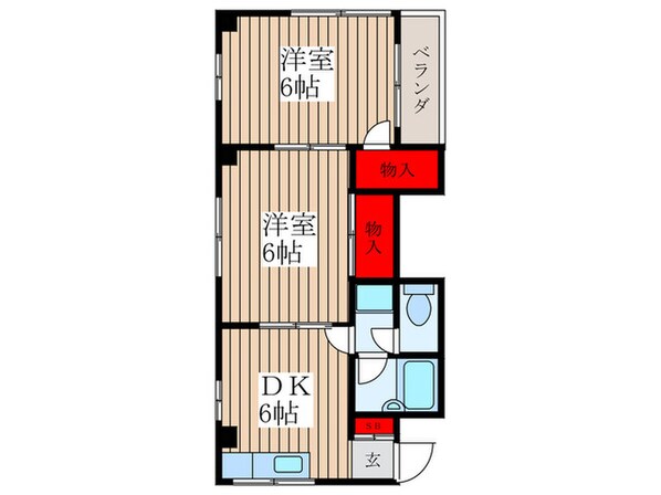 ウダガワビルの物件間取画像